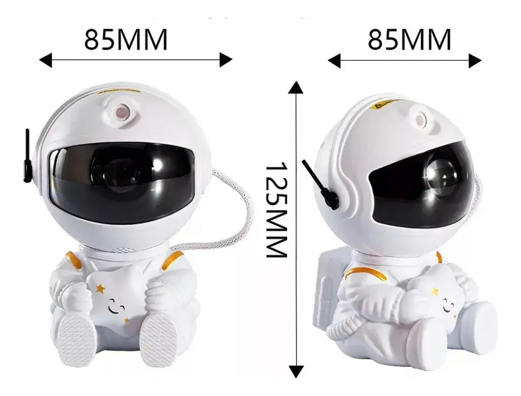 Astronauta Sentado Proyector Galaxia Estrellas Lampara Led