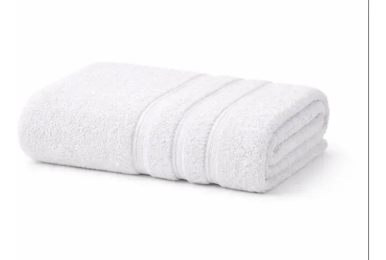 Juego Toalla Y Toallon Danubio Classic 400 Grs Algodon 100% Blanco