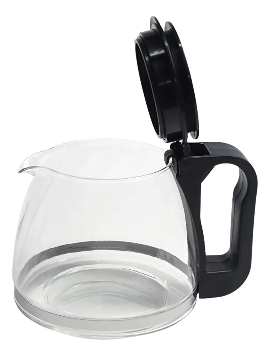 Vaso Jarra Conico De Vidrio Para Cafetera Tapa Regulable